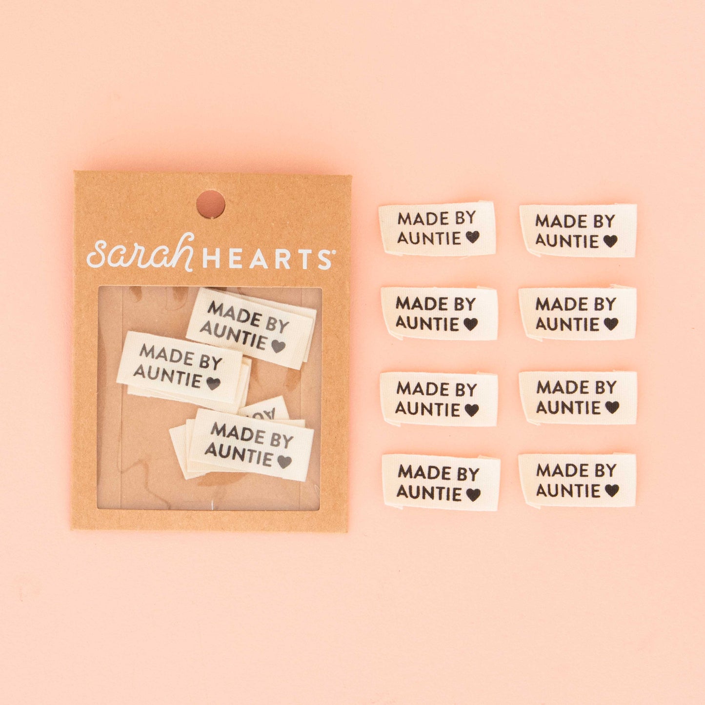 Made by Auntie Organic Cotton Sewing and Quilting Labels