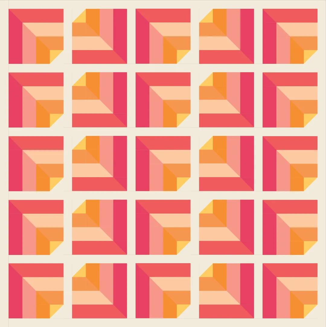 Noli Quilt Kit - Ombre Sunrise