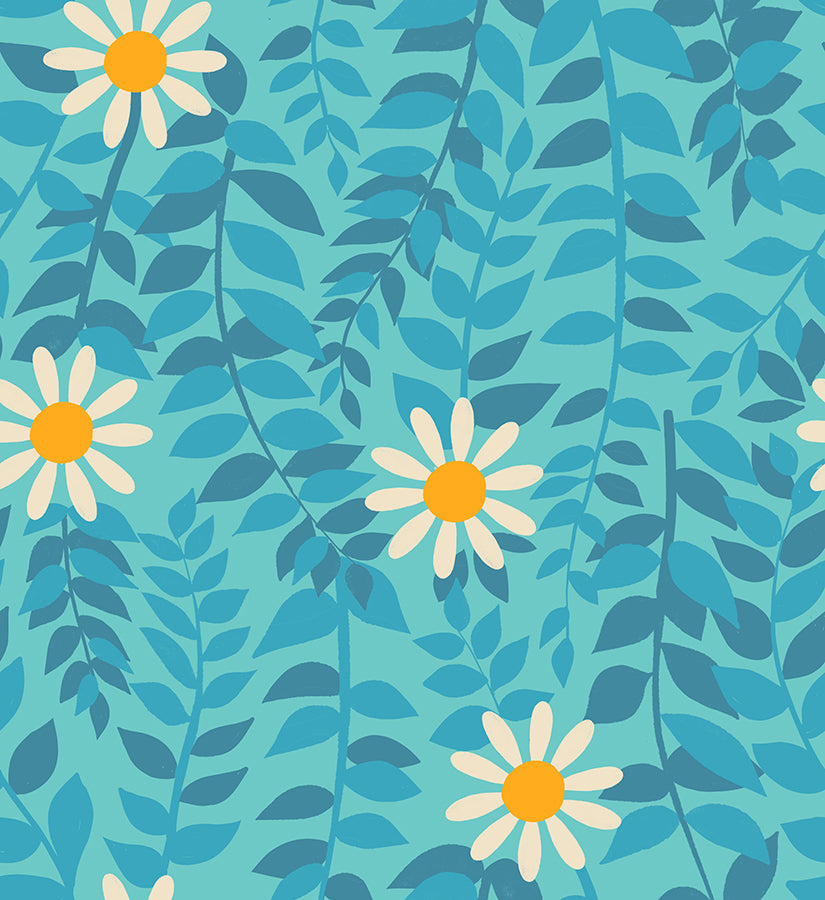 Daisies Turquoise- Flowerland