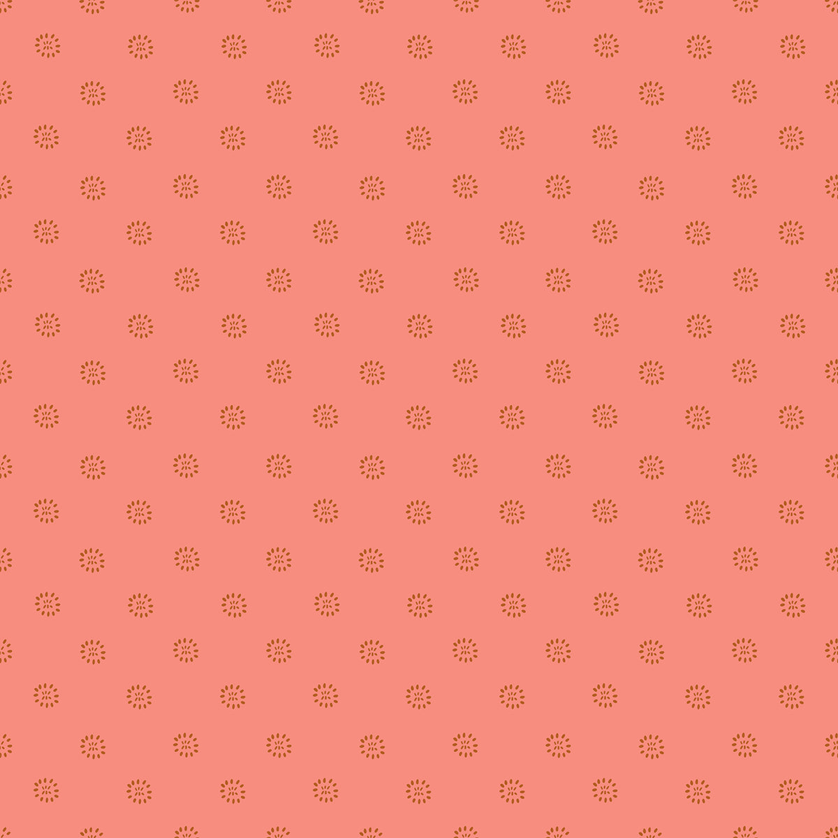 Stamped Flower Dark Melon - Favorite Flowers