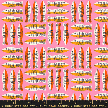 Little Sardines in Lucky Pink - 1800 Calico