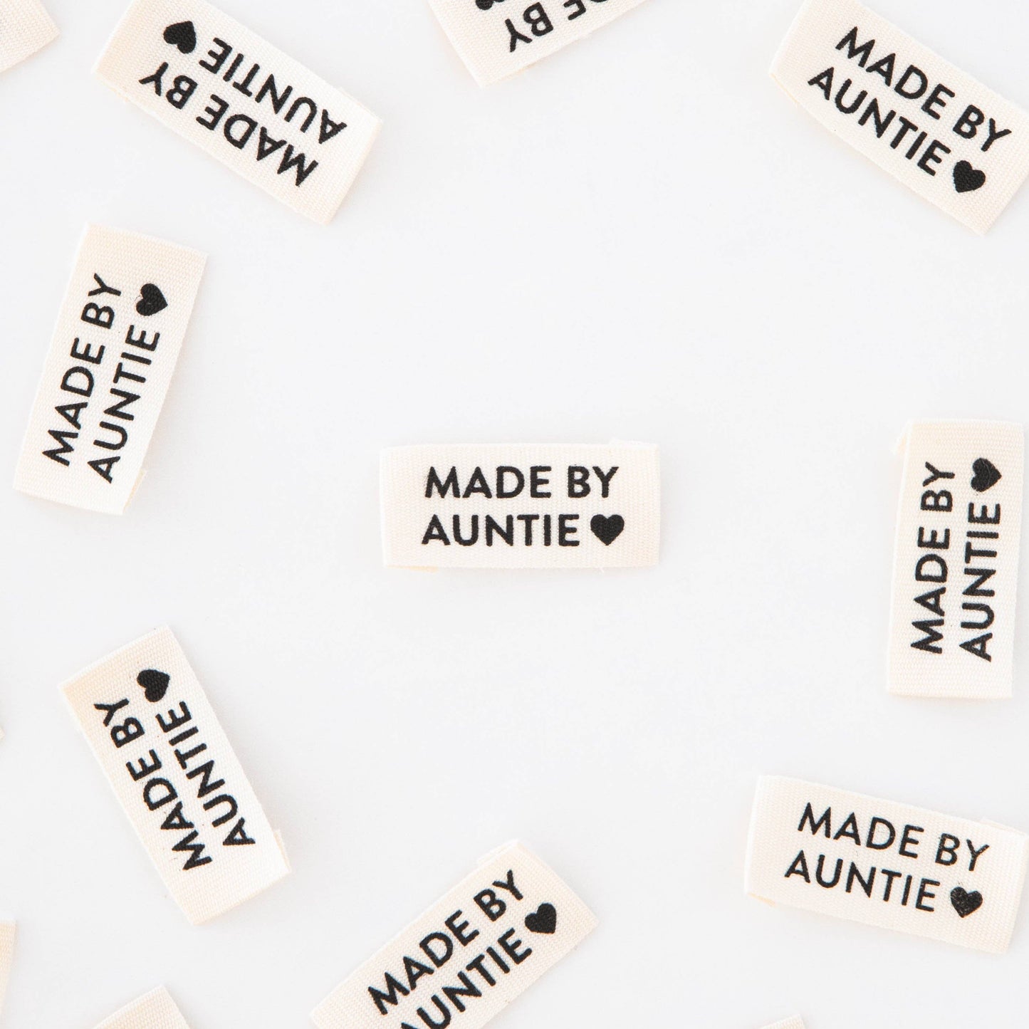 Made by Auntie Organic Cotton Sewing and Quilting Labels