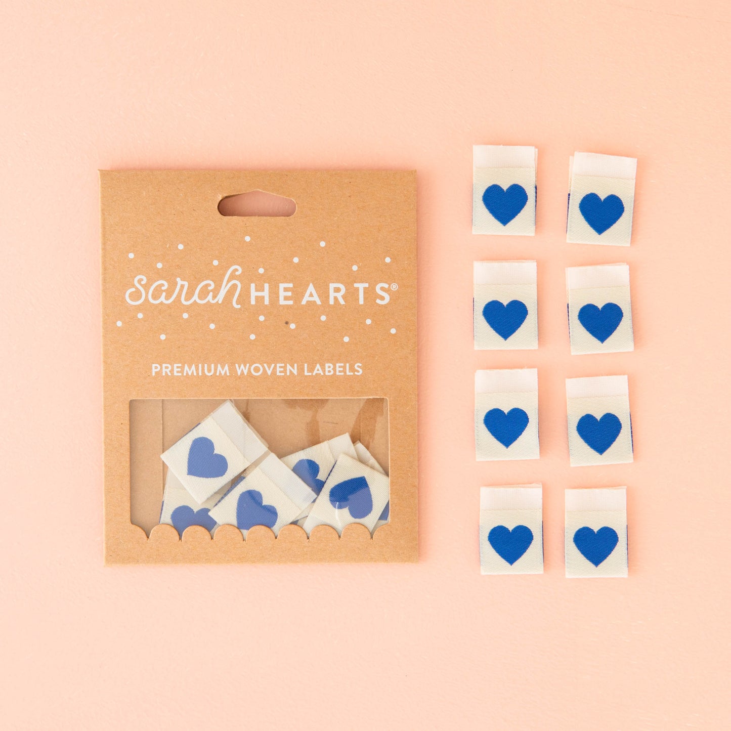 Blue Heart Sarah Hearts Labels