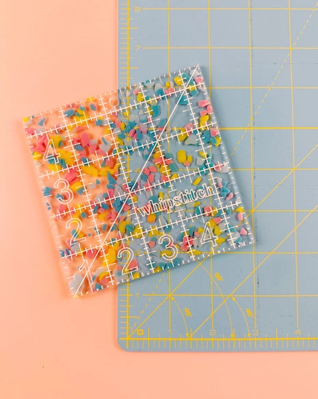 Confetti Quilting Ruler 4.5inch square
