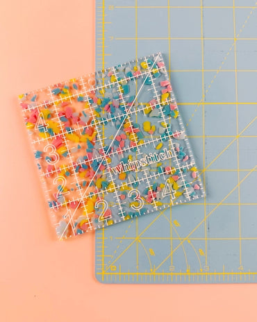 Confetti Quilting Ruler 4.5inch square