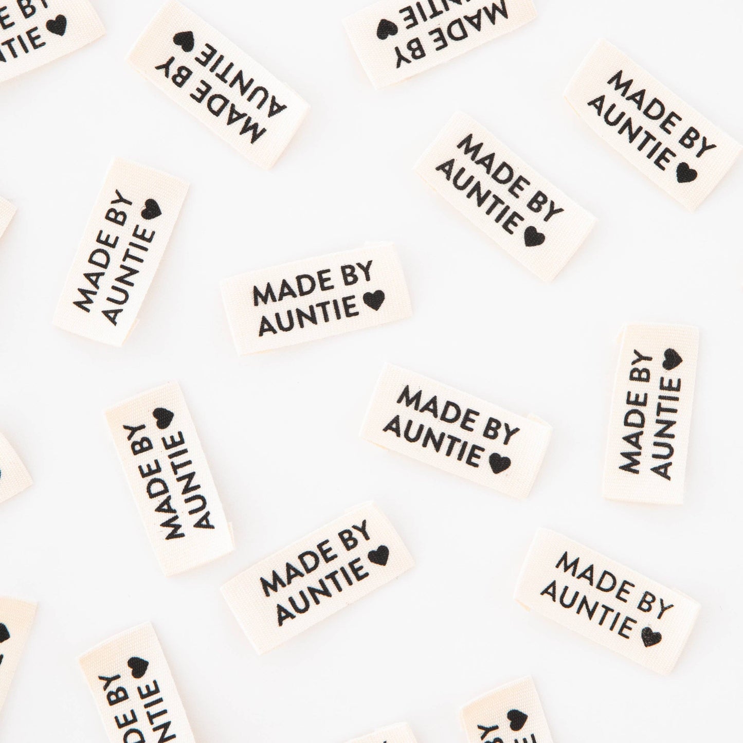 Made by Auntie Organic Cotton Sewing and Quilting Labels