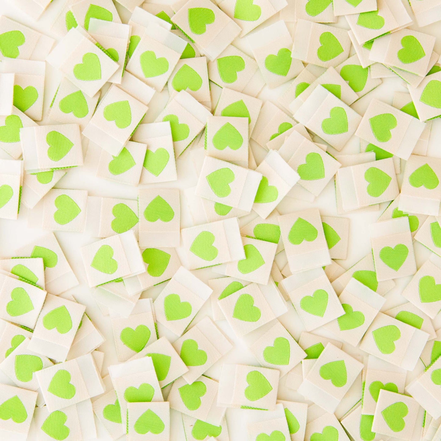 Green Heart Sarah Hearts Labels