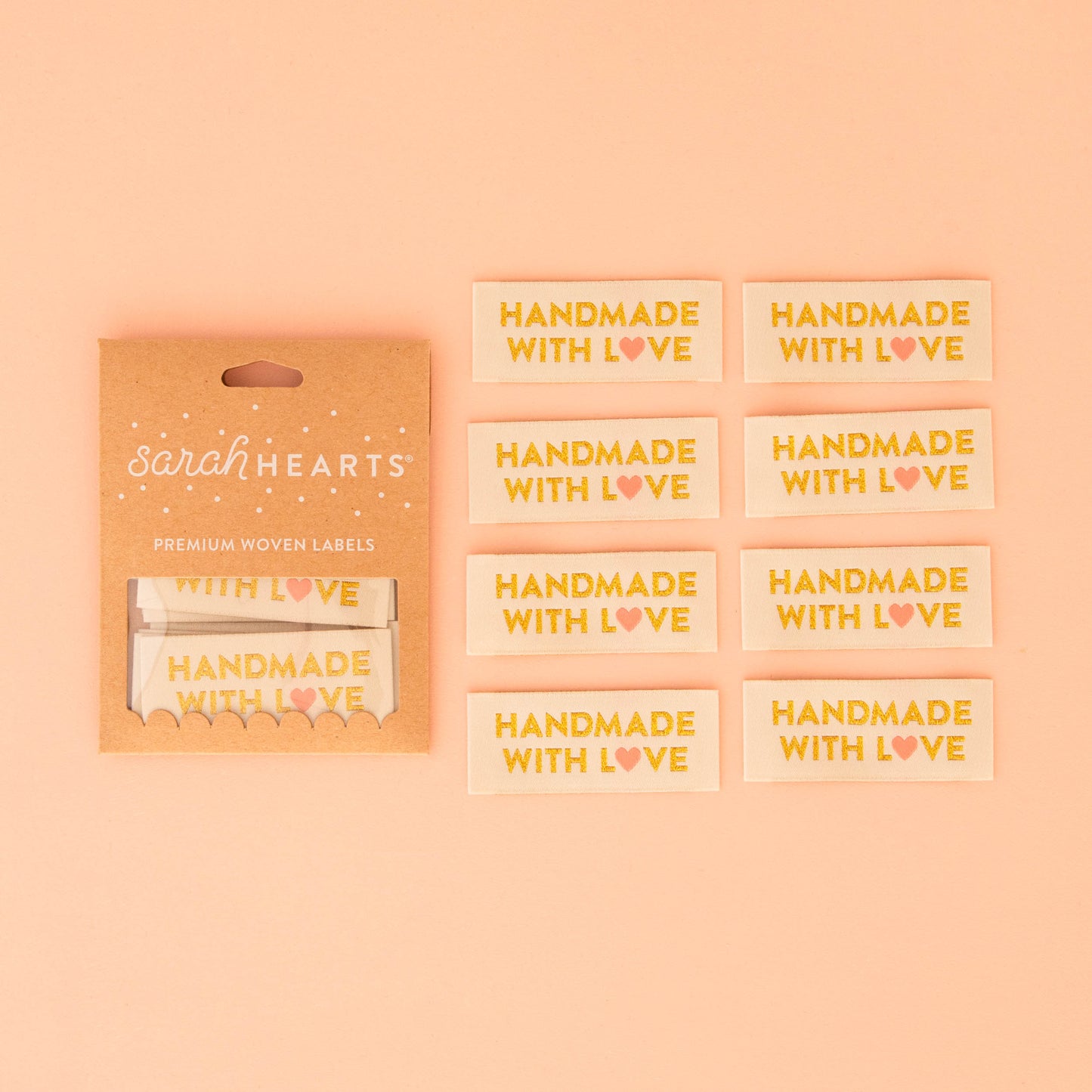 "Handmade with Love" Sarah Hearts Labels