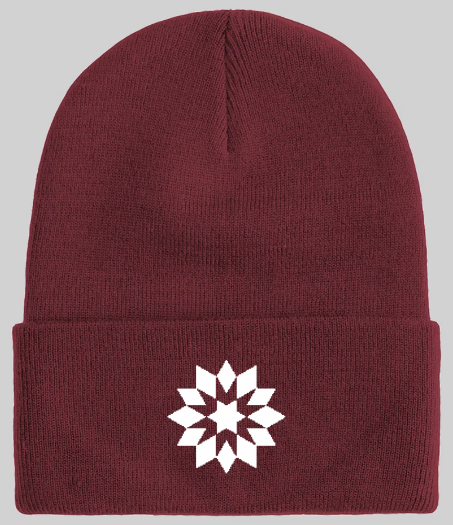Embroidered Quilt Block Beanie