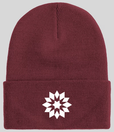 Embroidered Quilt Block Beanie