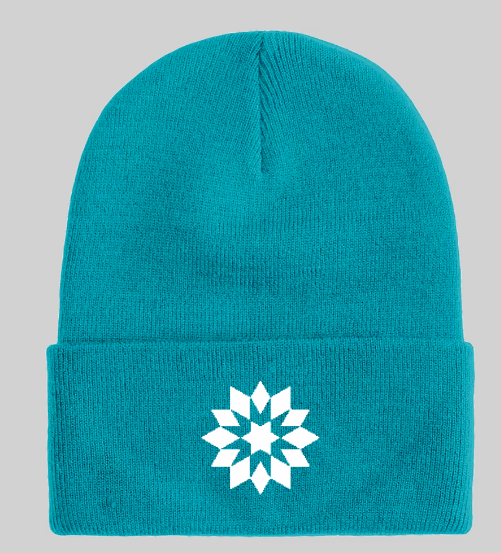 Embroidered Quilt Block Beanie