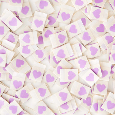 Purple Heart Sarah Hearts Labels