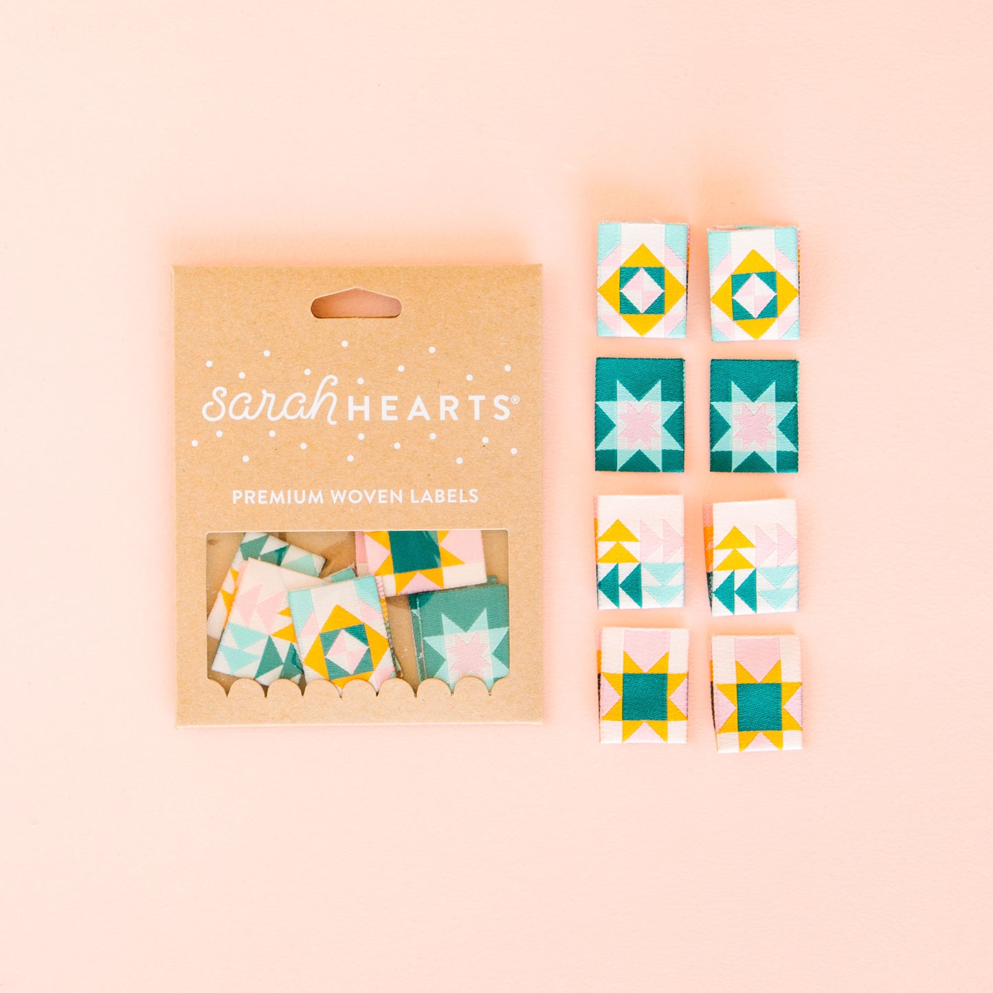 Quilt Block Sarah Hearts Labels