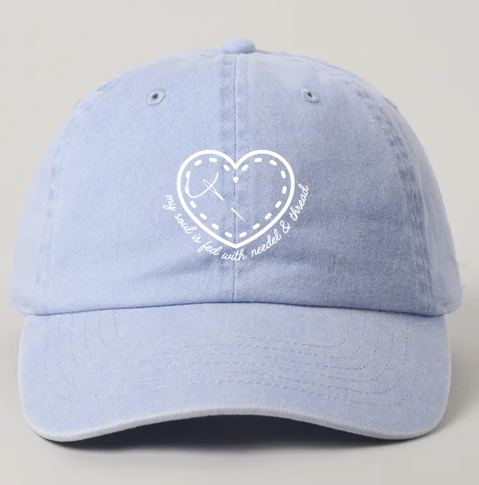 Periwinkle Soul is fed Embroidered Dad hat