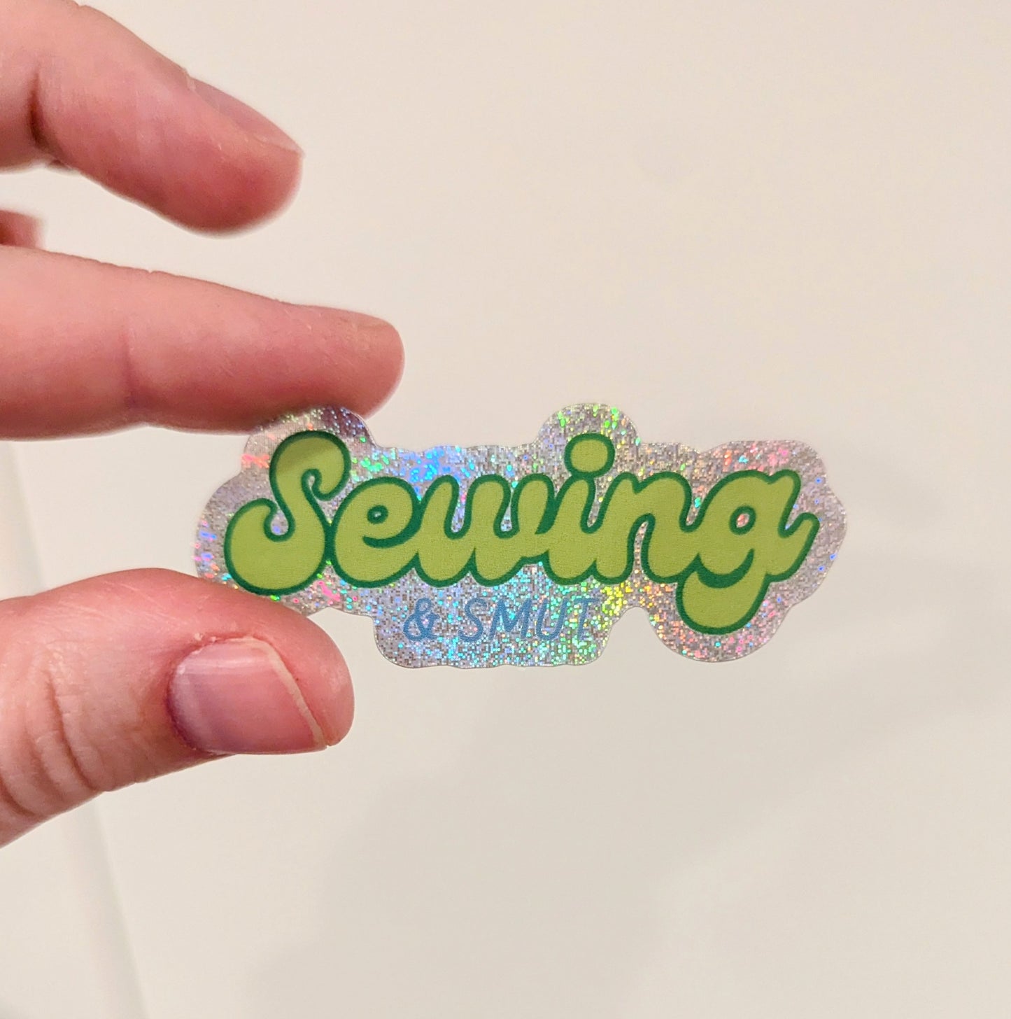Sewing & Smut Glitter dust Holographic Sticker