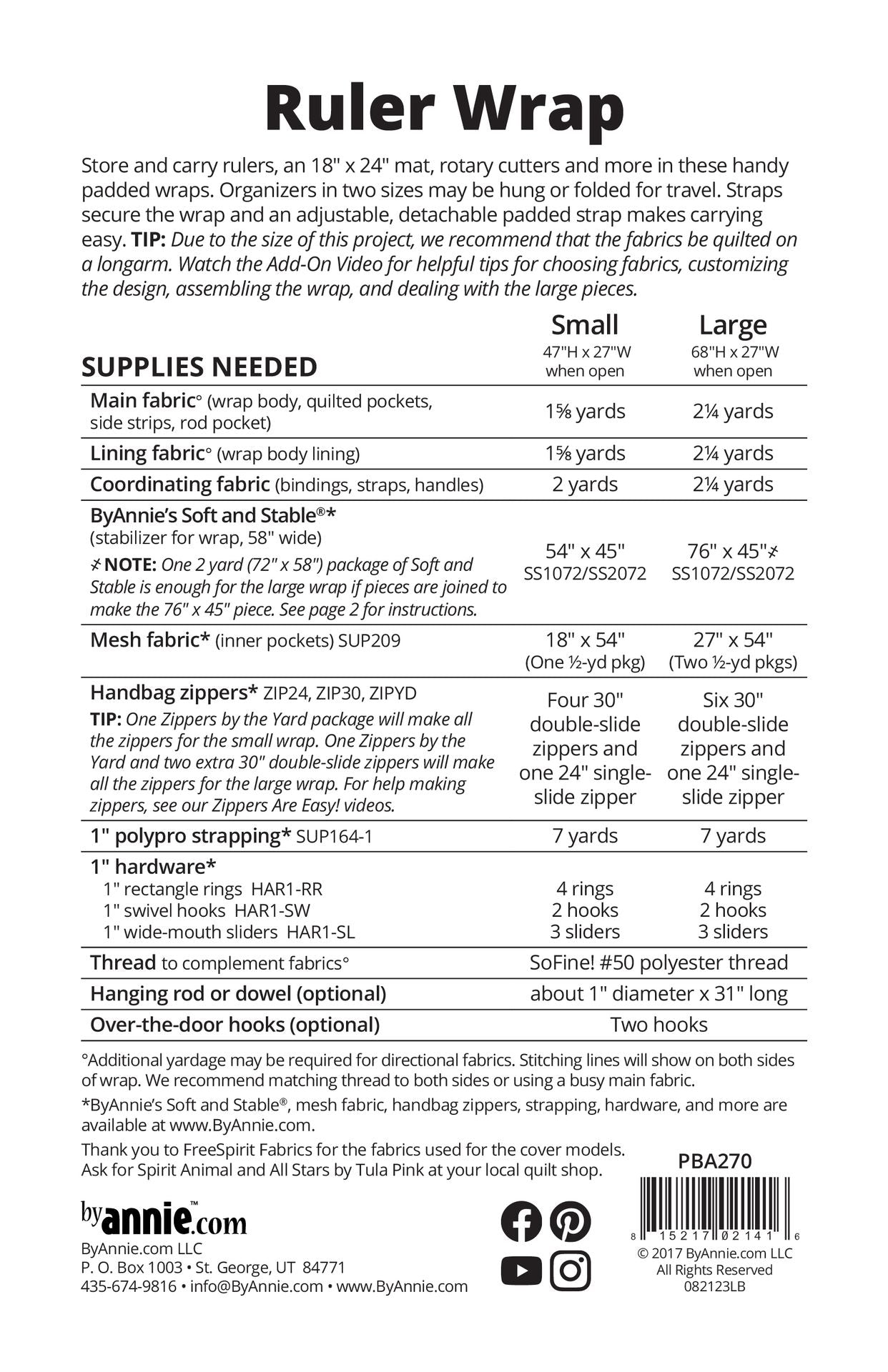 Ruler Wrap Paper Pattern