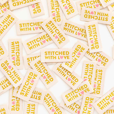 "Stitched with Love" Sarah Hearts Labels
