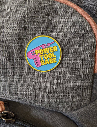 Power Tool Babe Enamel pin