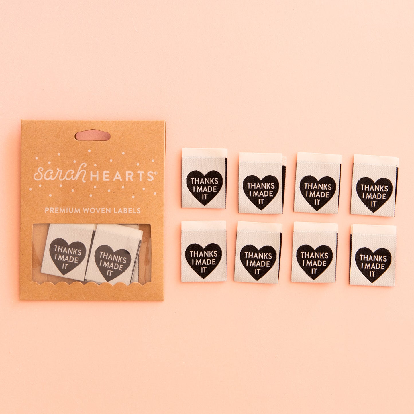 "Thanks I Made It" Heart Sarah Hearts Labels