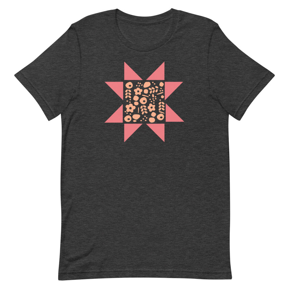 Floral Star Quilt Block Tee XS-5X