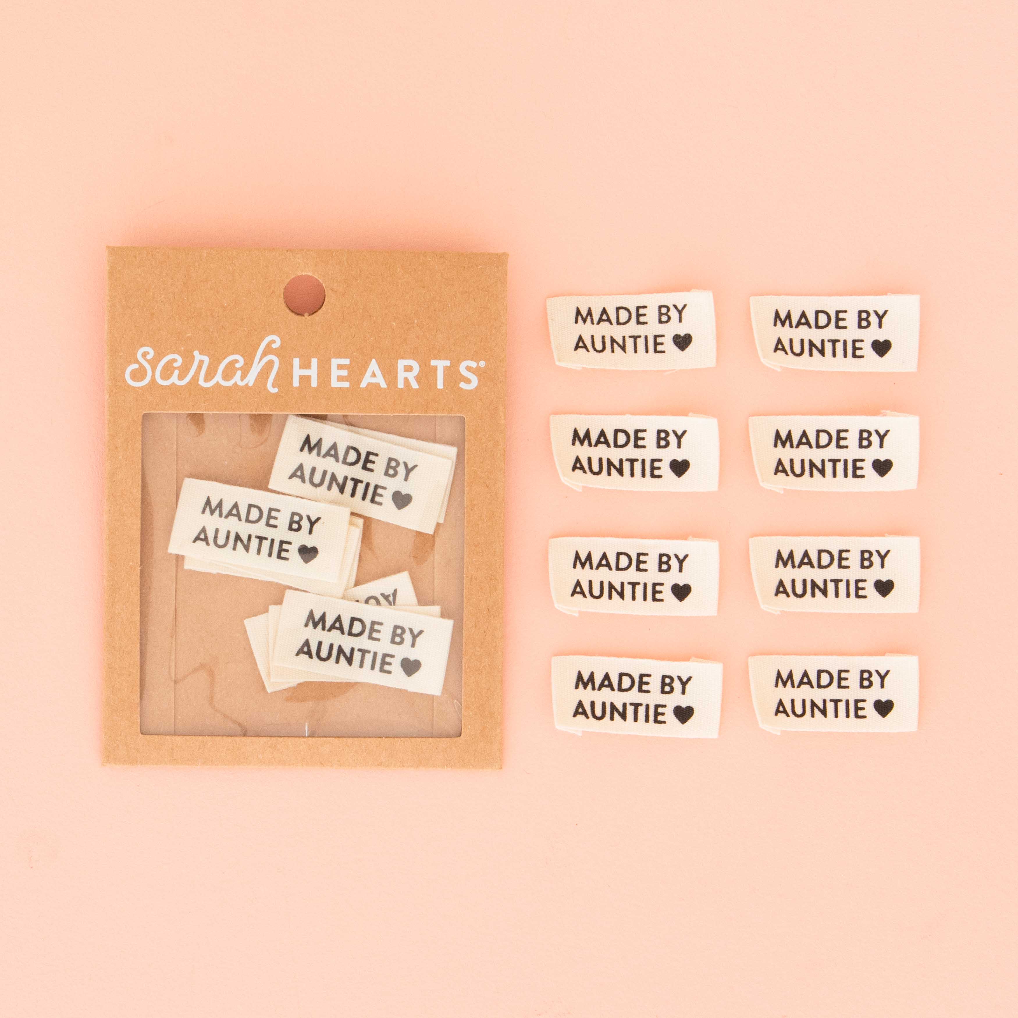 Made by Auntie Organic Cotton Sewing and Quilting Labels