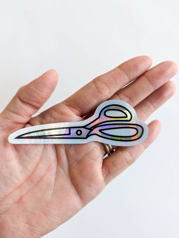 Scissors | Vinyl Holographic Sticker