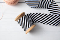 2.5" Bias Quilt Binding – Black Stripe Bessie Pearl - BTY