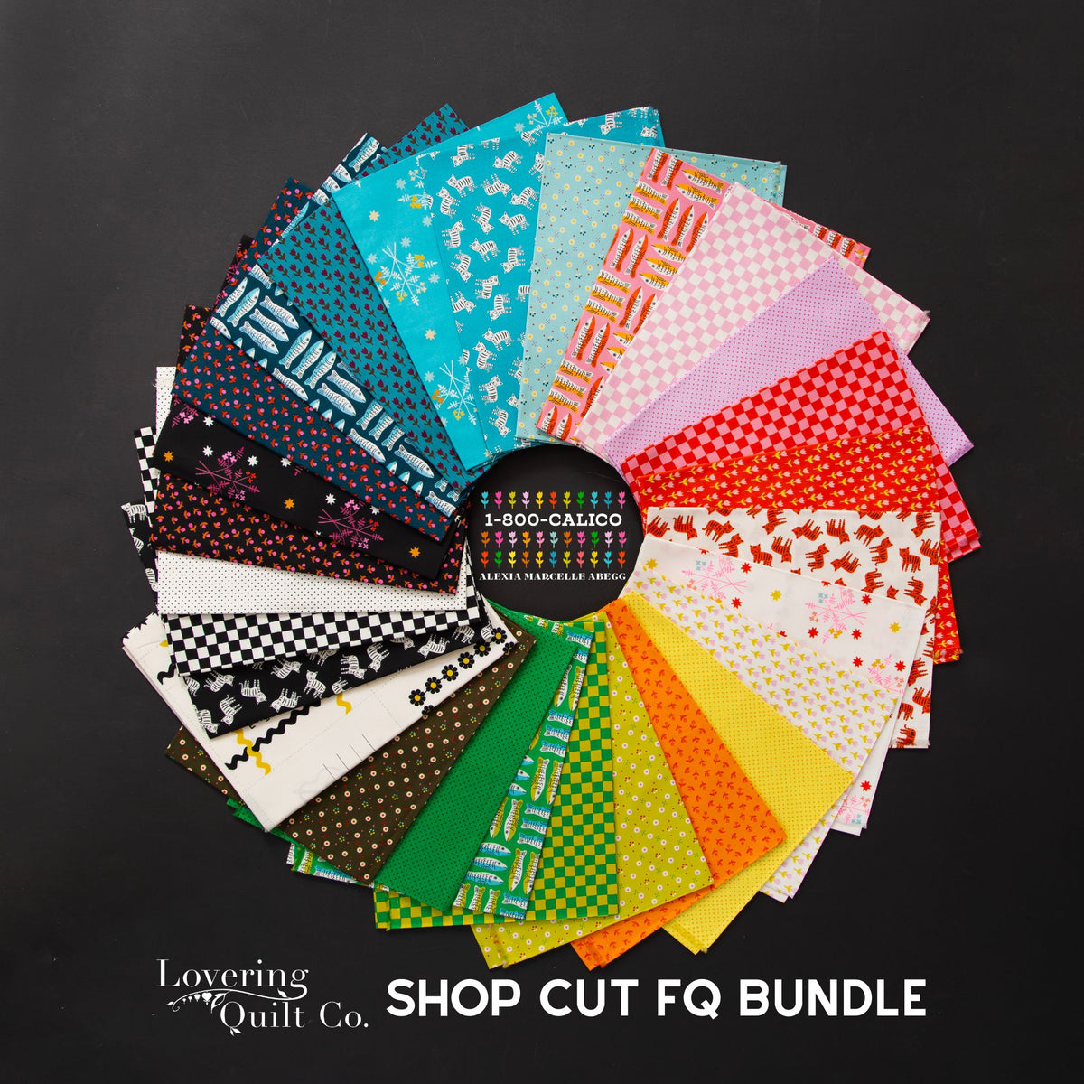 1800 Calico Fat Quarter Bundle - Shop Cut