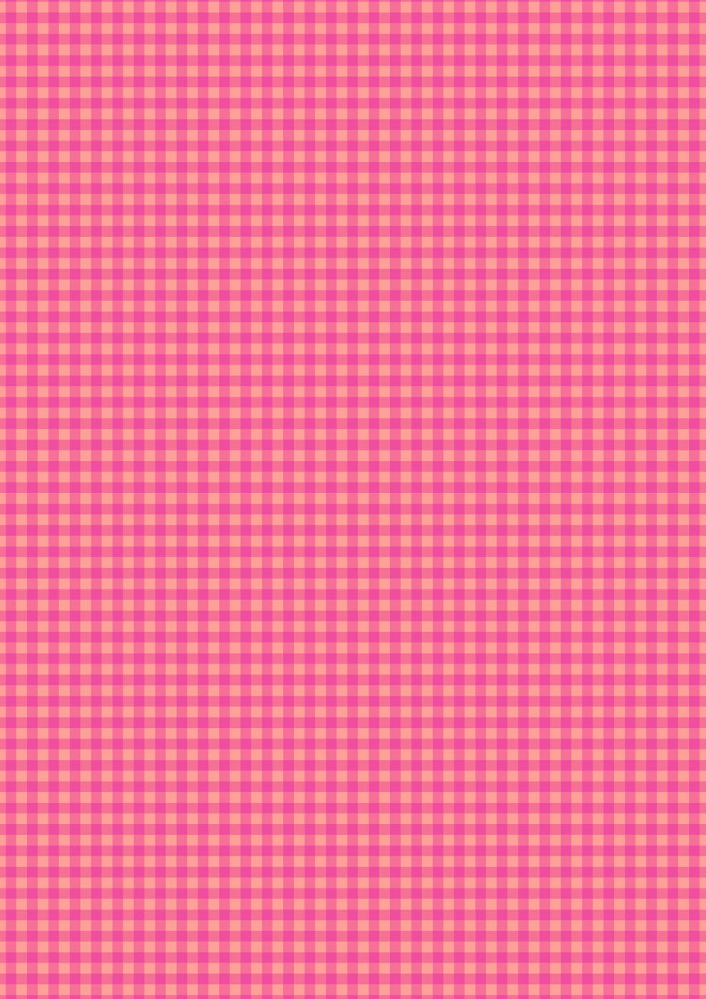 Mini Gingham Pink Peach - Patchwork Joy
