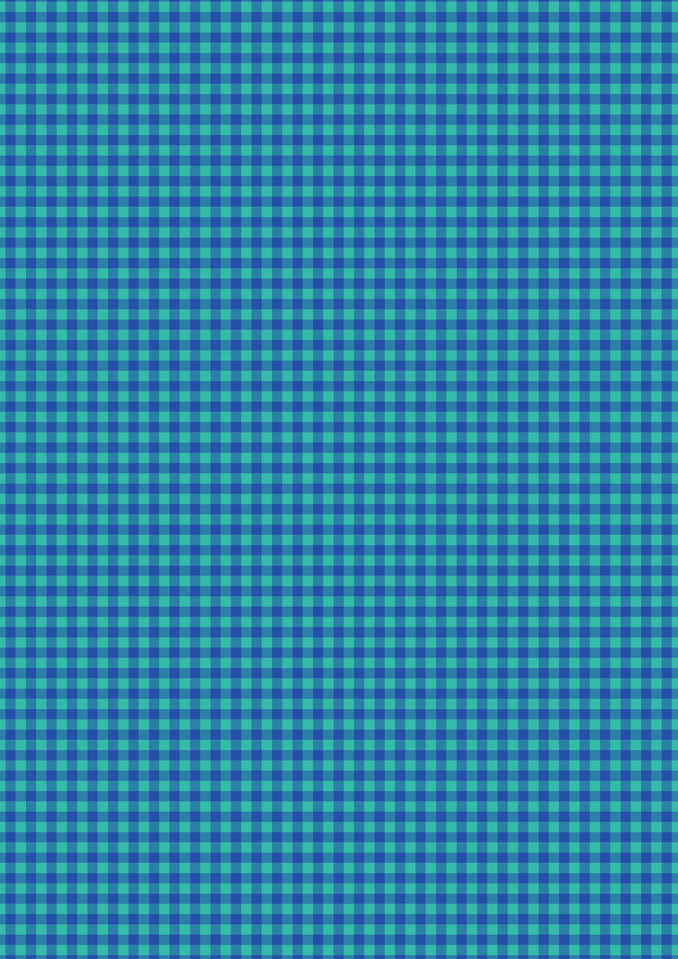 Mini Gingham Navy Turquoise - Patchwork Joy