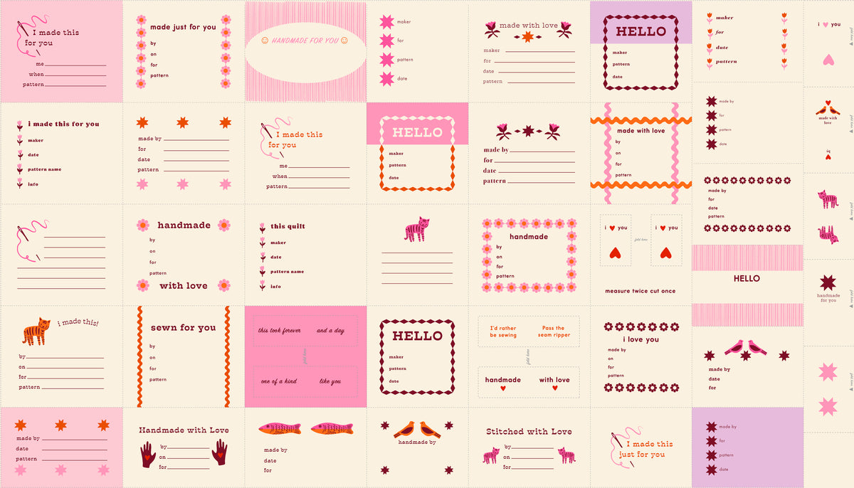 Thanks I Made it! Pink Panel - 1800 Calico