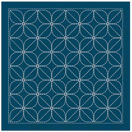 Sashiko Sampler Kamon Navy