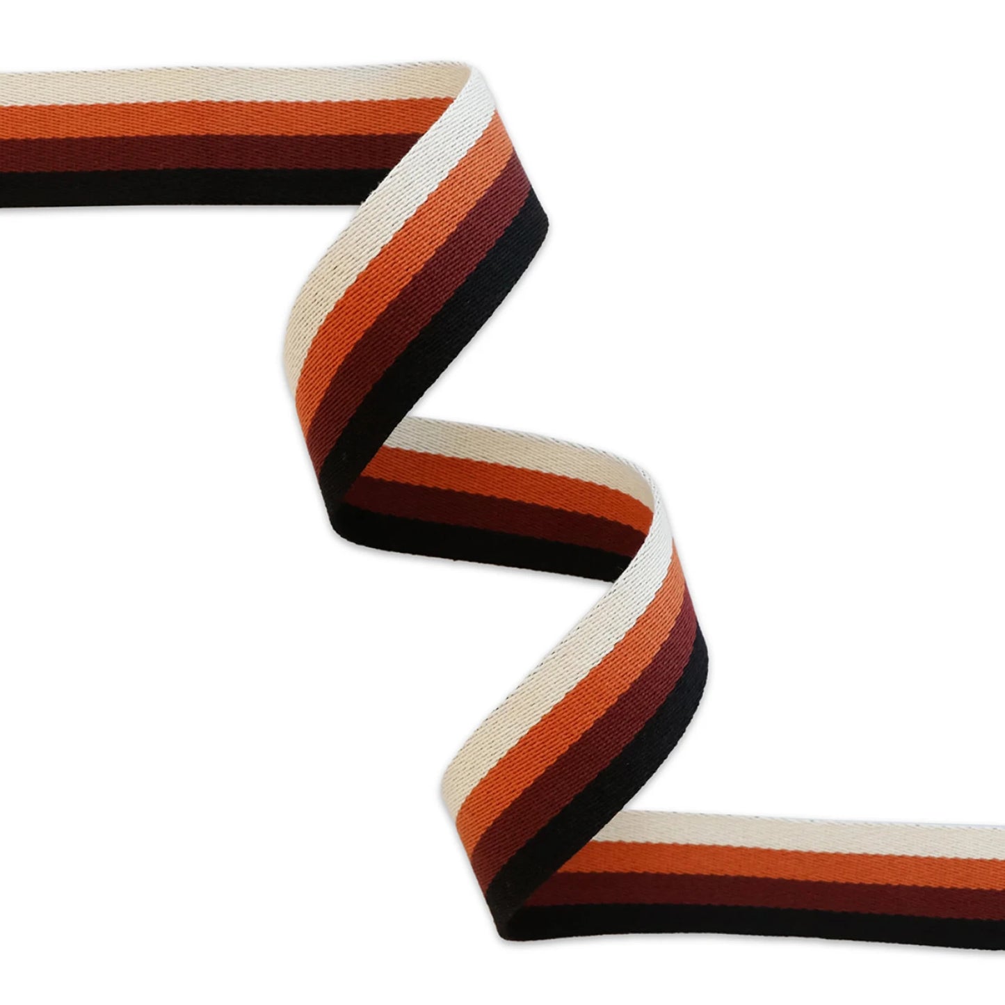 Sallie Tomato Neutral Stripe Webbing 1&1/2"