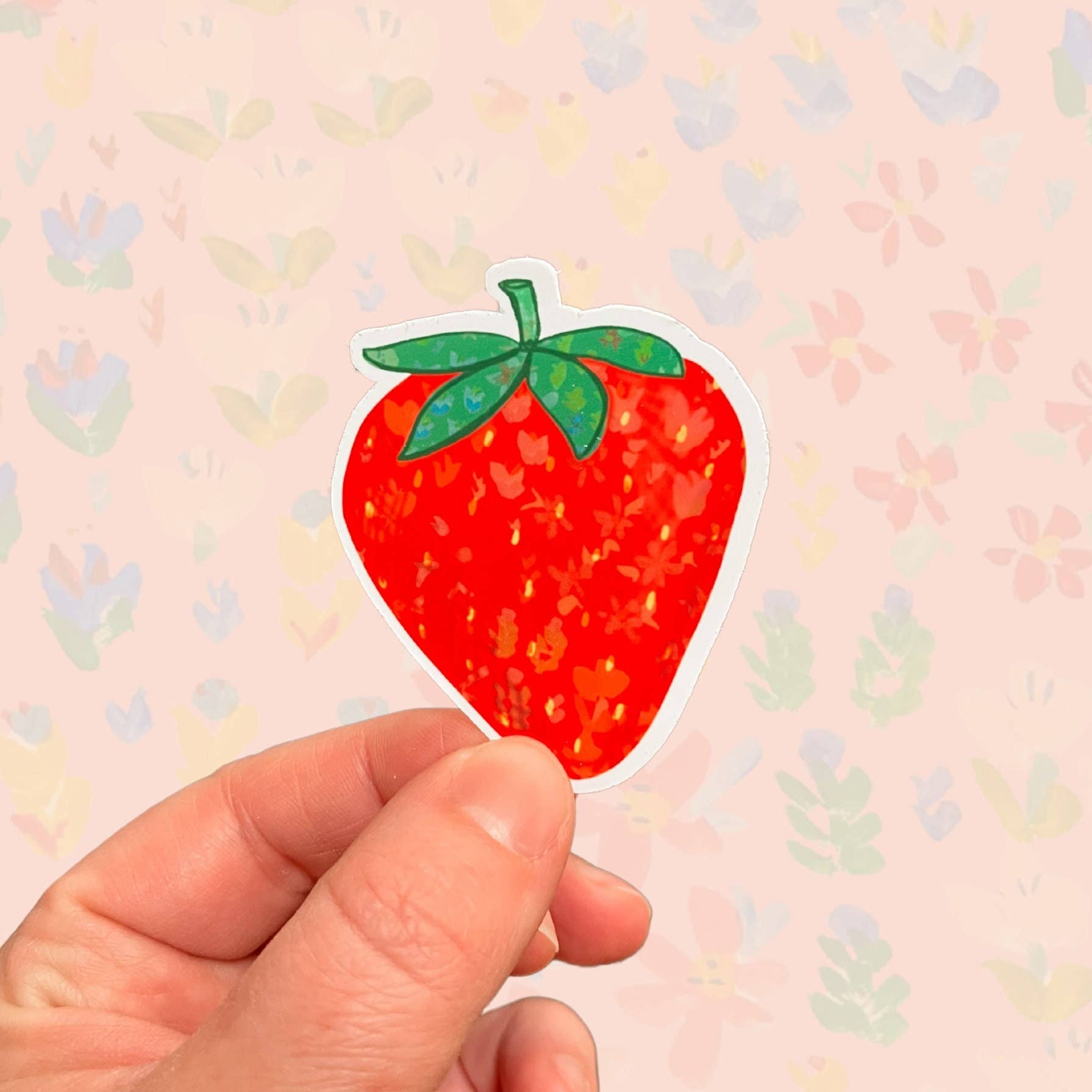 Strawberry Vinyl Stickers, Cute Strawberry Stickers