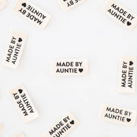 Made by Auntie Organic Cotton Sewing and Quilting Labels