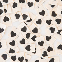 Black Heart - Sewing Organic Cotton Quilt and Garment Labels