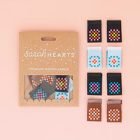 Granny Square Sarah Hearts Labels