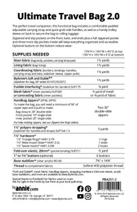 Ultimate Travel Bag 2.0 Paper Pattern