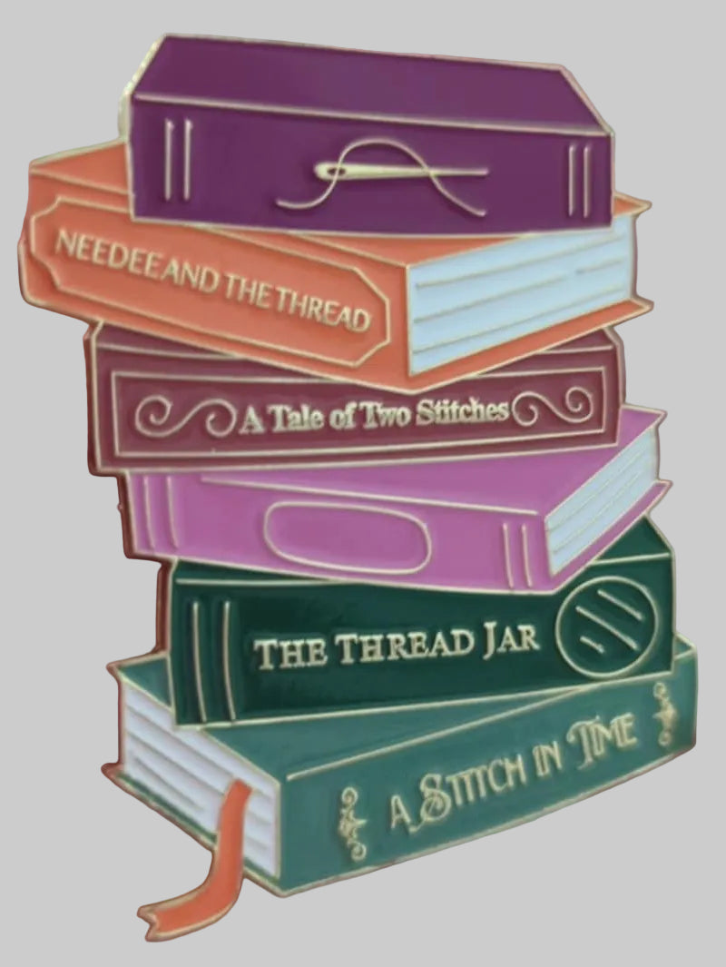 Stitch Book Stack Needle Minder