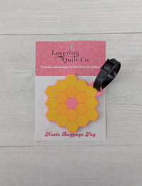 Hexie Flower Luggage tags