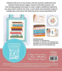 Jane Austen Machine Embroidery Needlework Projects