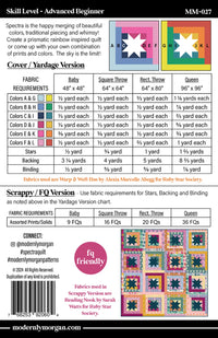 Spectra Paper Pattern