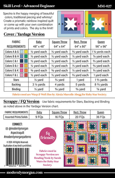Spectra Paper Pattern