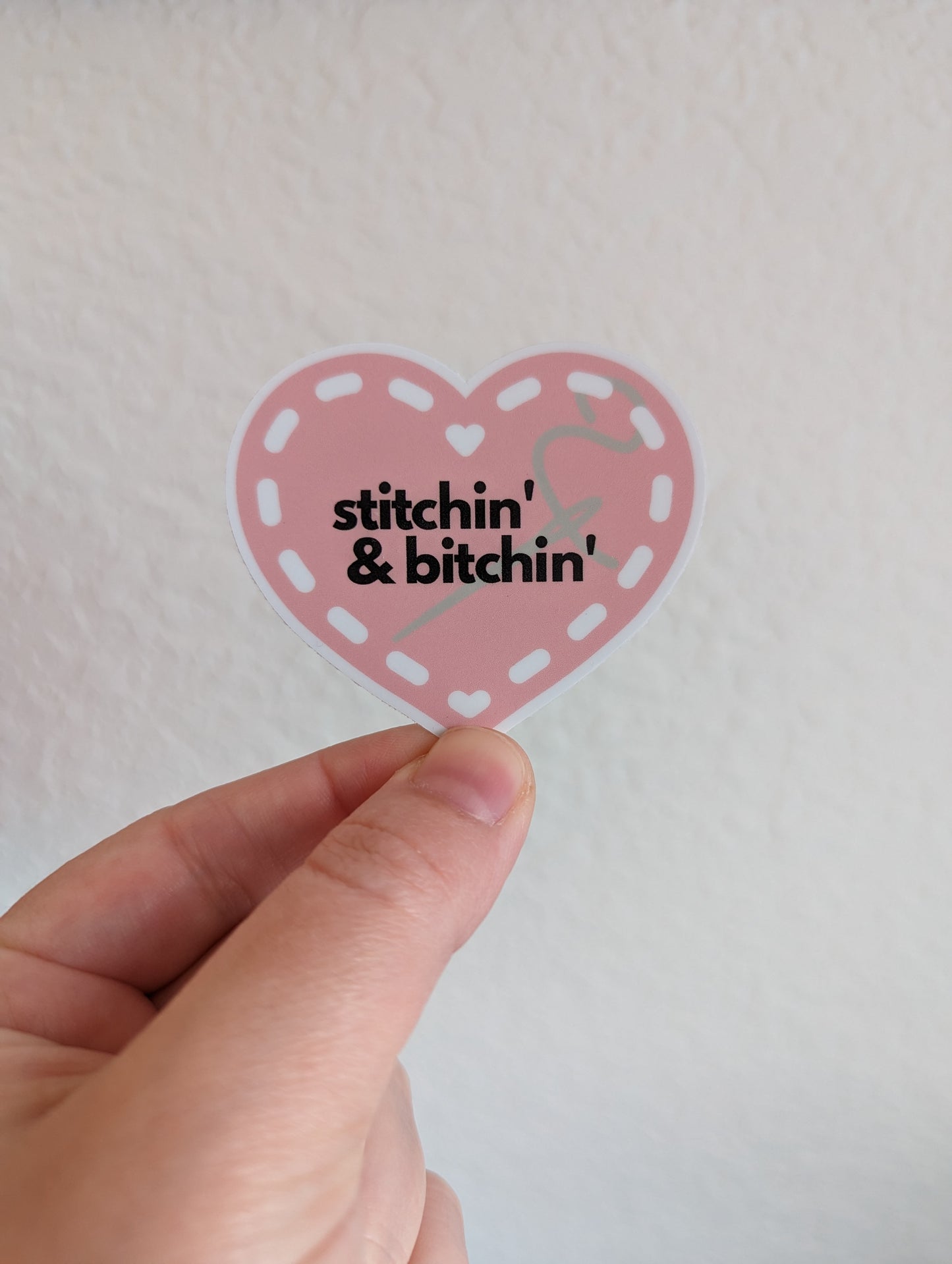 Stitchin' Sticker