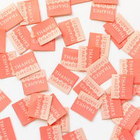 "Thanks I Made It" Coral & Cream Sarah Hearts Labels